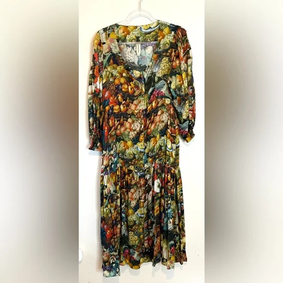 Samantha Pleet banquet dress in harvest print - Picture 7 of 13